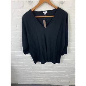 J. Jill Black V-Neck Sweater